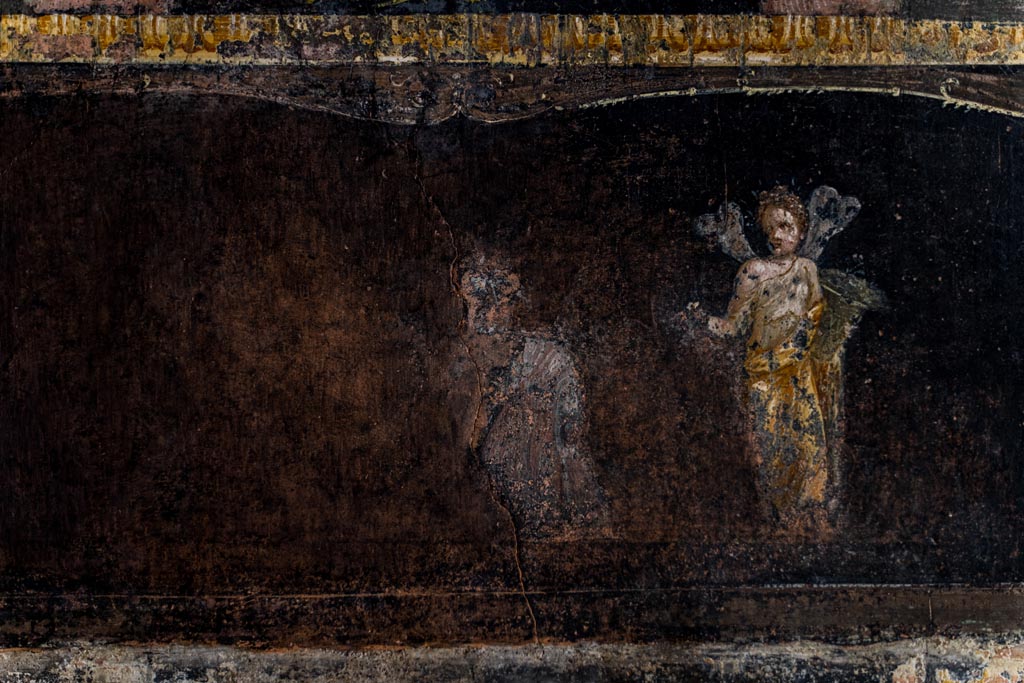 VI.15.1 Pompeii. December 2006. Room of the Cupids or Cherubs. Painting